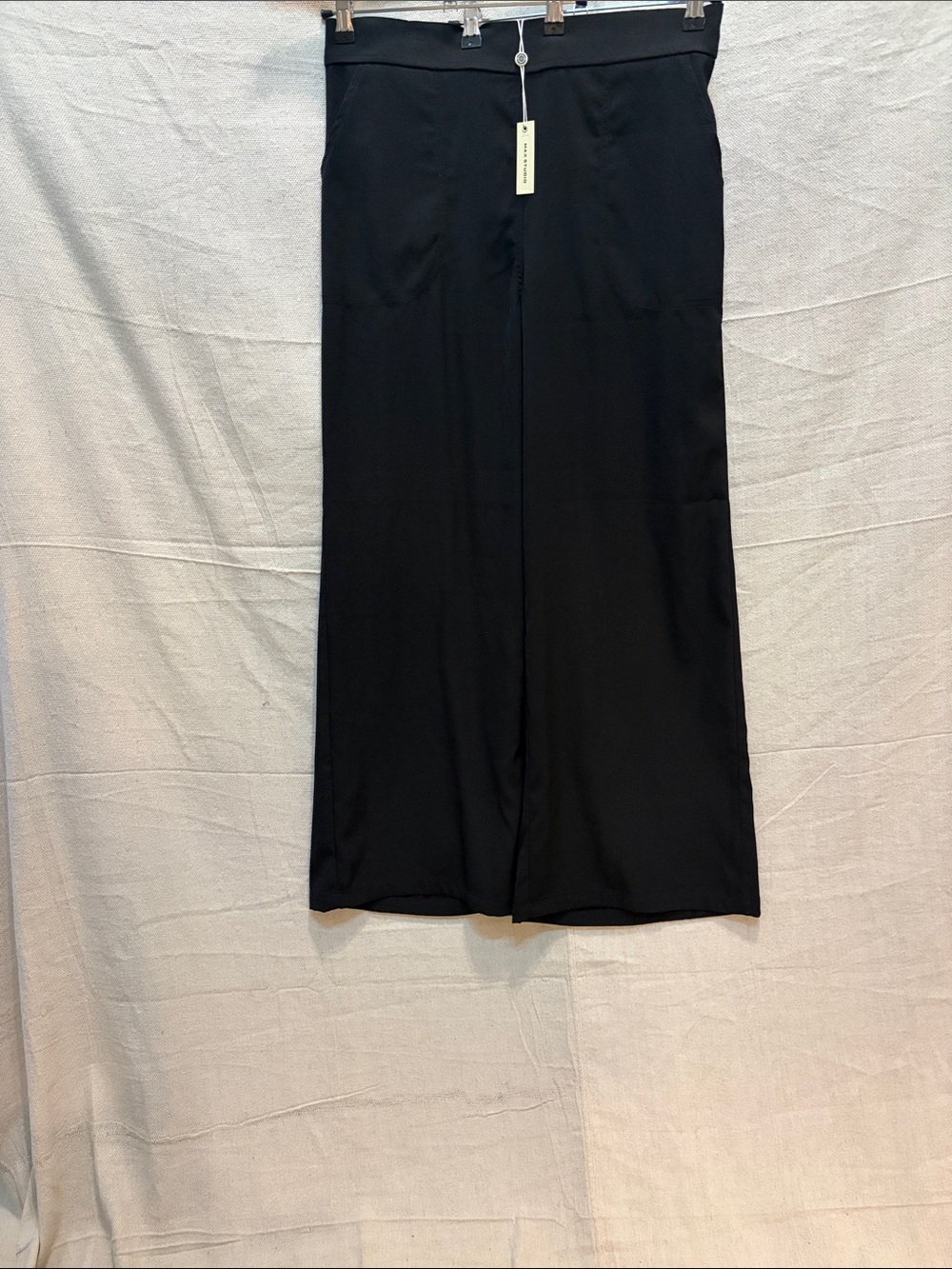 Max Studio Black Wide-Leg Pants